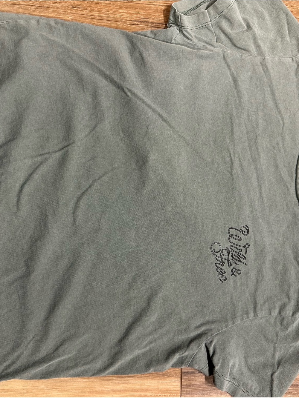 PINK Victoria's Secret Crewneck Tee - Sage Green
